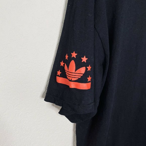 RARE Adidas Shirt XL Black Short Sleeve American - Picture 5 of 6